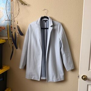 Banana Republic Light Blue Open-Front Trench Coat